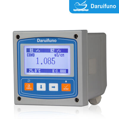 RS485 Modbus RTU Geleidbaarheidsanalysator IP66 Paneelmontage Online Geleidbaarheidsregelaar met Twee SPST Relais