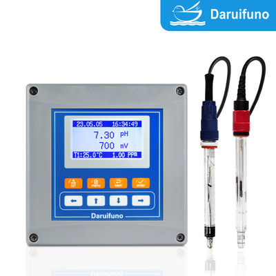 Dual Channels Analoog PH En ORP Controller Met RS485 En Twee Relais Waterbehandeling