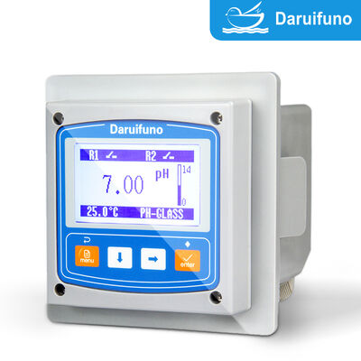 3-Punts pH Snelle Kalibratie pH ORP Controller met NTC10K PT1000 Temperatuurcompensatie en 3,2 inch Grafisch LCD Online pH ORP Analyzer