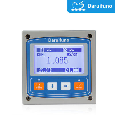 RS485 Modbus RTU Geleidbaarheidsanalysator IP66 Paneelmontage Online Geleidbaarheidsregelaar met Twee SPST Relais