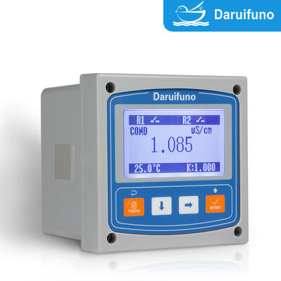 RS485 Modbus RTU Geleidbaarheidsanalysator IP66 Paneelmontage Online Geleidbaarheidsregelaar met Twee SPST Relais